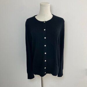 Quince 100 Mongolian Cashmere Cardigan in Black | Women’s Size Medium